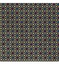 Popelin Ornament oriental | metalik | tamnoplava | 100%CO