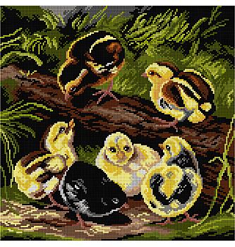 Goblen Pilići | 40x40cm