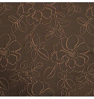 Viskozni jacquard Cvjetovi | smeđa | 58%VI / 42%PL