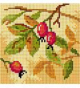 Goblen Jesenski šipak | 15x15cm