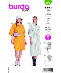 BURDA Kroj Sportna košulja haljina 5845