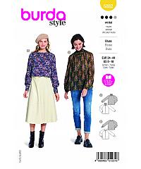 BURDA Kroj Romantična bluza sa raglan rukavima 5862
