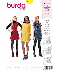 BURDA Kroj Mini haljina u stilu 60-ih godina 6721