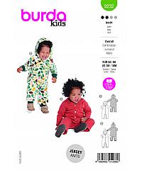 BURDA Kroj Kombinezon za bebe / malu djecu 9232
