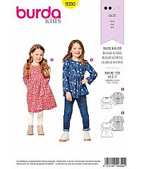 BURDA Kroj Haljina i bluza sa volanom za djevojčice 9350