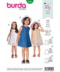 BURDA Kroj Haljinica bez rukava za djevojčice 9420