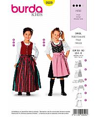 BURDA Kroj Dirndl za djevojčice 9509