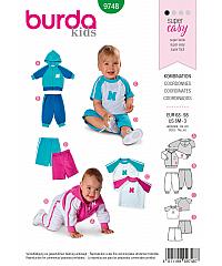 BURDA Kroj Sportski komplet za najmlađe 9748