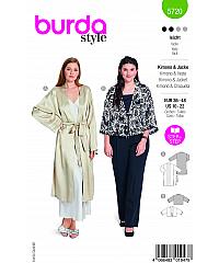 BURDA Kroj Jakna i ogrtač u kimono stilu 5720