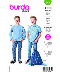 BURDA Kroj Košulja za dječake 9209