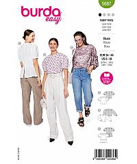 BURDA Kroj Bluza sa puf rukavima 5687