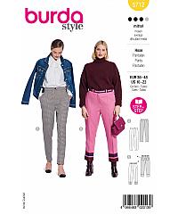 BURDA Kroj Uske hlače na crtu 5712