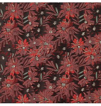 Jacquard Cvjetni glamur | bordo | 90%PL / 10%LU