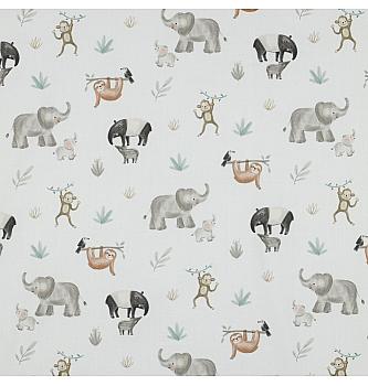 Popelin Safari | krem | digitalni tisak | 100%CO