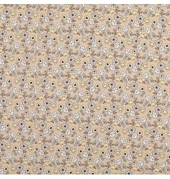 Popelin Mini cvijetovi | krem | 100%CO