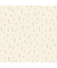 MAKOWER Patchwork tkanina Sewing bird Buttercream Cross Stitch | 110cm 2/1613L