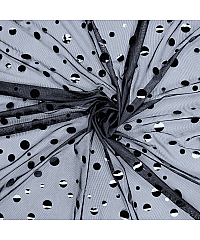 Ltex Mrežica Lak točkice | crna | 93%PL / 7%EL 60933.069