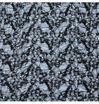 Šifon šljokice i struktura | crna | 100%PL