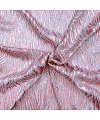 Ltex Plisirana mrežica Lamé zebra | roza zlato | 100%PL 80392.090