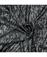 Ltex Plisirana mrežica Lamé crte | crna/srebrna/plava | 97%PL / 3%EL 70854.069