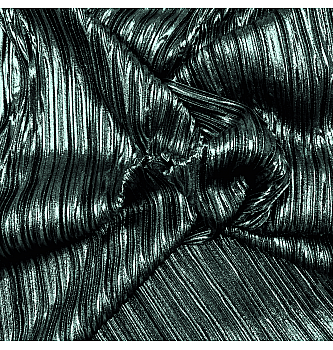 Saten Lamé plisé | metalik zelena | 100%PL