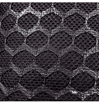 Mreža Saće | lureks | crna/srebrna | 100%PL