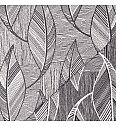 Jacquard Lišće | antracit | 60%PL / 30%CO / 10%LI
