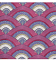 Jacquard Zlatno crveni paunovi | 80%PL / 20%CO