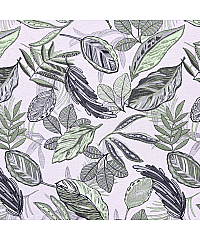 CD Jacquard Tropsko lišće | zelena | 75%PL / 25%CO 24842