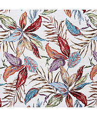 CD Jacquard Šareno lišće | bijela | 55%CO / 45%PL 24848