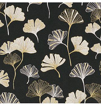 Jacquard Ginko | metalik | crna/zlatna | 45%PL / 35%PC / 20%CO