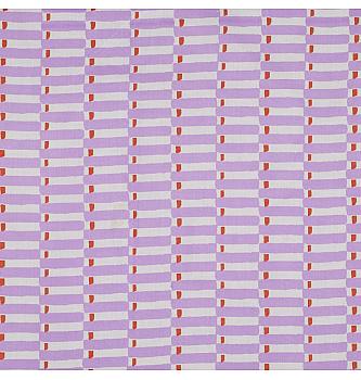 Popelin Geometrijski ritam | ručni tisak | lila | 100%CO