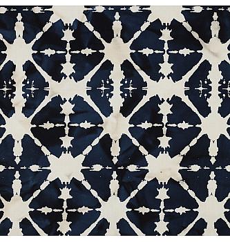 Popelin Batik geometrija | ručna batik tehnika | tamnoplava | 100%CO