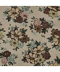 Verhees Jacquard chenille Buketi cvijeća | lureks | pijesak | 92%PL / 8%CO 03822.002