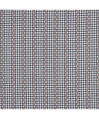 Verhees Pamučna tkanina jacquard Karo karanfili | tamnoplava | 100%CO 03776.001