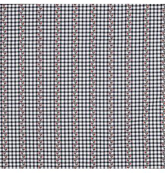 Pamučna tkanina jacquard Karo karanfili | tamnoplava | 100%CO