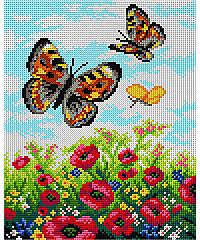 ORCHIDEA Goblen set Leptiri na polju maka | 22 x 27,5cm M2142