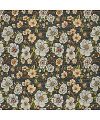 Nooteboom Jacquard Procvjetale grane | indigo | 50%PL / 50%CO 00105.006