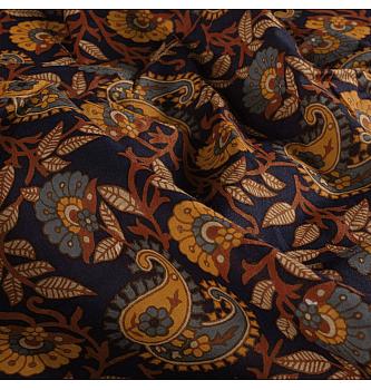 Batist batik Orientalni paisley | tamnoplava | 100%CO