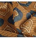 Batist batik Etno apstrakcija | oker | 100%CO