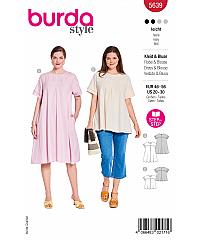 BURDA Kroj Haljina i bluza s prednjim naborima 5639