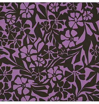 Pamuk sa viskozom Grafika cvijeće | lavanda | 60%CO / 40%VI
