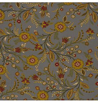 Viskozni jersey Elegantno cvijeće | siva | 95%VI / 5%EL