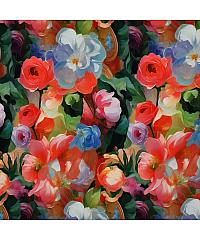 Verhees Viskozna tkanina Slikarska flora | digitalni tisak | multicolor | 100%VI 08041.001
