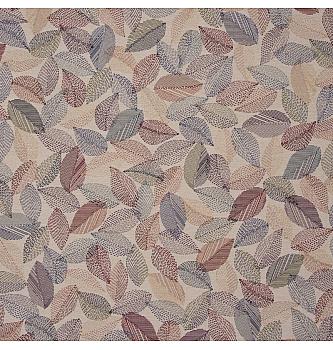 Jacquard Sashiko lišće | prirodna | 48%CO / 36%PL / 16%PC