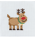 Goblen set Rudolf | križni bod | 10x10cm
