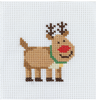 Goblen set Rudolf | križni bod | 10x10cm