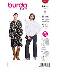BURDA Kroj Haljina i bluza sa raglan rukavima 5605