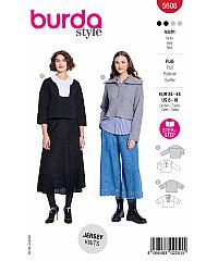 BURDA Kroj Pulover s velikim ovratnikom 5608