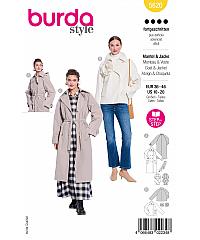 BURDA Kroj Baloner i kratka jakna s raglan rukavima 5620